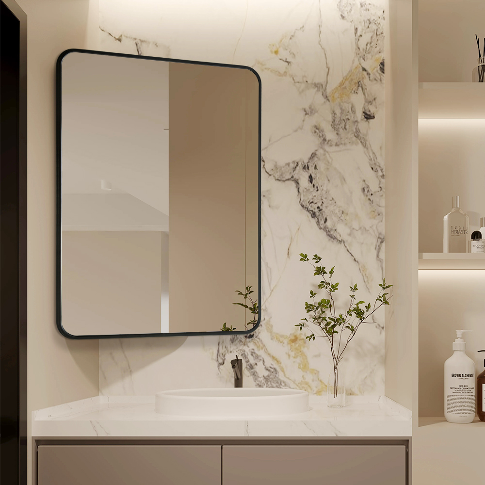 BOLEN Retractable Swivel Wall-Mounted Bathroom Mirror 360 Rotating Extendable Vanity Mirror